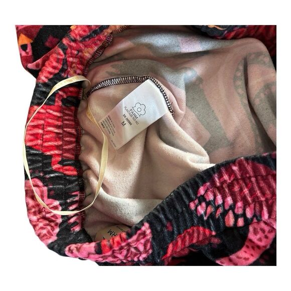 Women's Farm Rio Velvet Floral Fleece Joggers Sweat Pants Medium | Anthropologie - Picture 5 of 9